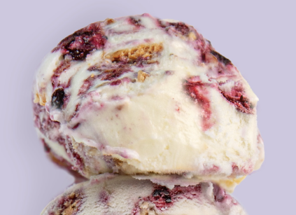 Perfect scoop of handcrafted ice cream