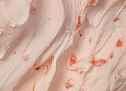 Fresh natural ingredients for ice cream